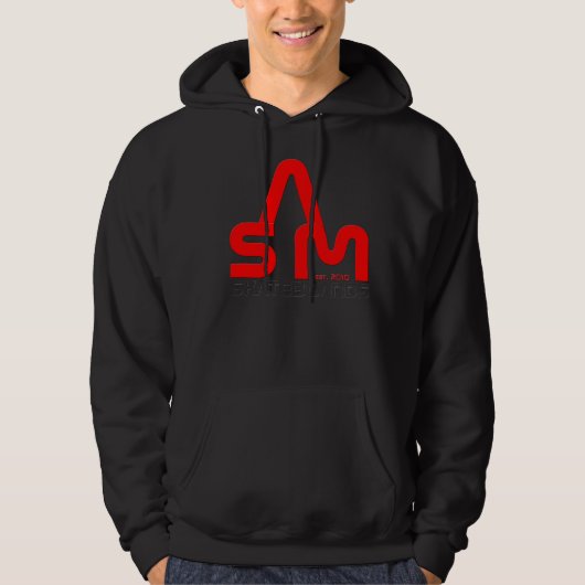 ASM Mannen hoodie (zwart) (Voorkant)