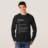 Asma-naamdefinitie Funny Dictionary T-shirt (Voorkant volledig)