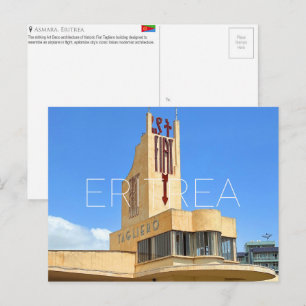 Asmara, Eritrea Reisansichtkaart Briefkaart