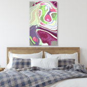 Asmeamon - een Abstracte Art Print (Insitu (Slaapkamer))