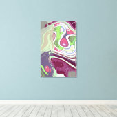 Asmeamon - een Abstracte Art Print (Insitu (Houten vloer))