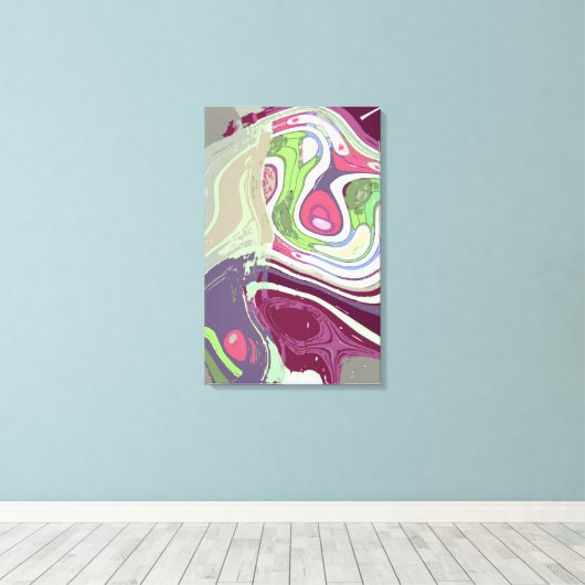 Asmeamon - een Abstracte Art Print (Insitu (Houten vloer))
