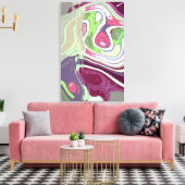 Asmeamon - een Abstracte Art Print (Insitu (Woonkamer))