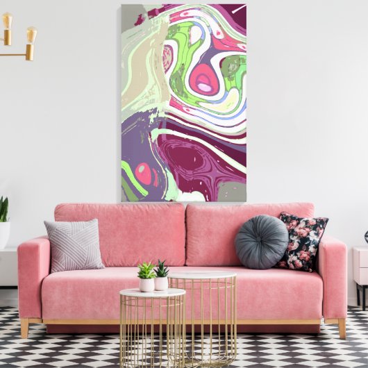 Asmeamon - een Abstracte Art Print (Insitu (Woonkamer))
