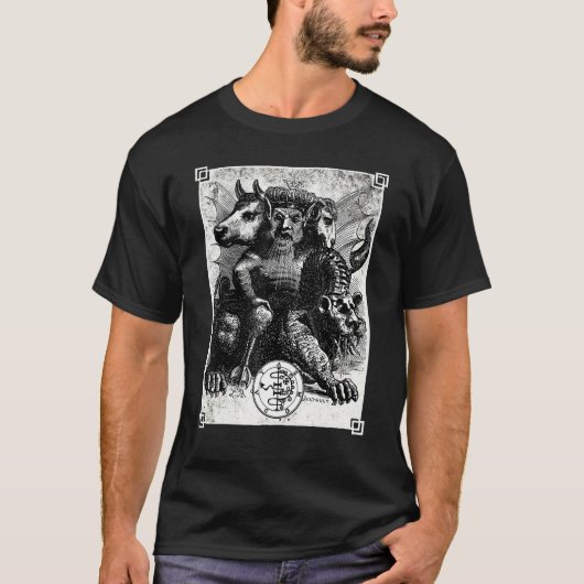 Asmoday Asmodeous Asmodai Devil Goetia Devil Princ T-shirt (Voorkant)