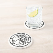 Asmoday Offing Bord Zandsteen Onderzetter (Zijkant)