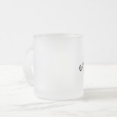 ASMR 3D-tekst Matglas Koffiemok (Voorkant links)