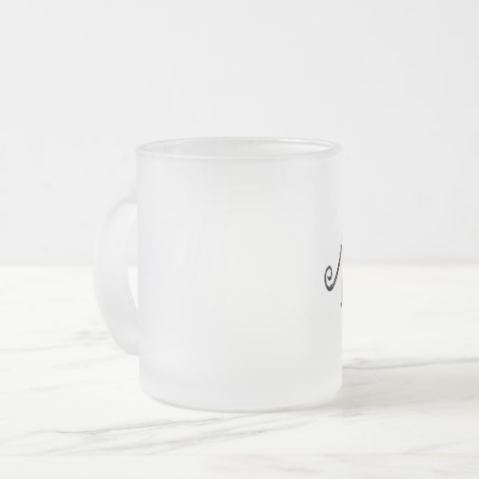 ASMR 3D-tekst Matglas Koffiemok (Voorkant links)