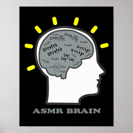 ASMR Brain Poster (Voorkant)