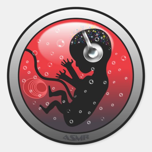 ASMR Origins Ronde Sticker (Voorkant)