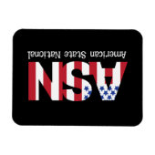 ASN - Amerikaans staatsburger Magneet (Horizontaal)