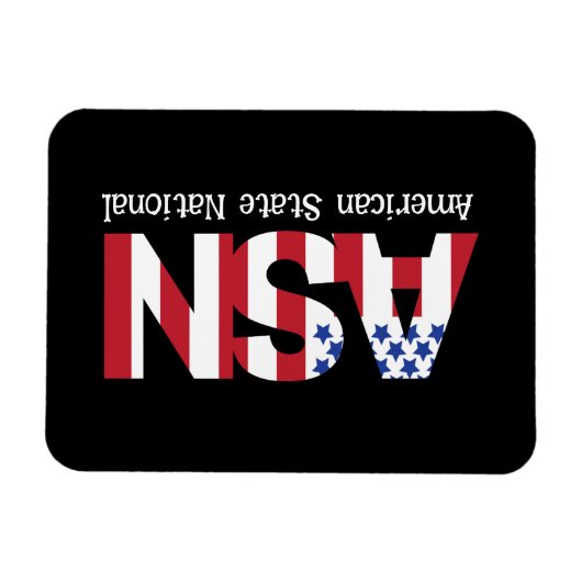 ASN - Amerikaans staatsburger Magneet (Horizontaal)