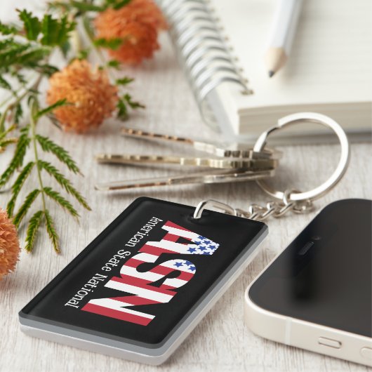 ASN - Amerikaans staatsburger Sleutelhanger (Voorkant Rechts)