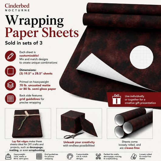 Asnacht op het sintelbed inpakpapier vel