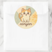 Asnyan | Sakura Kat Sticker – Cute Japanse Stijl (Tas)
