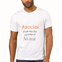 Asociaal is niet asociaal - Introvert Slogan
