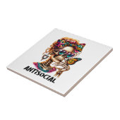 asociaal skelet tegeltje (Zijkant)