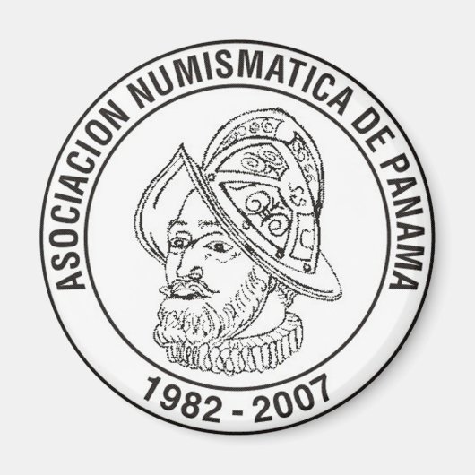 Asociación Numismática de Panamá Imán Magneet (Voorkant)