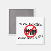 asociale magneet (Voorkant / Achterkant)