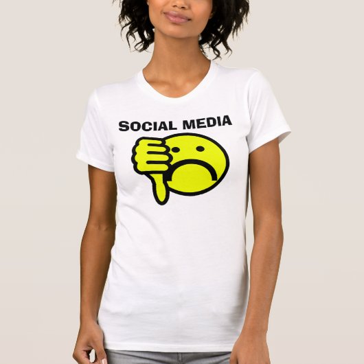 Asociale media (ik haat) T-shirts (Voorkant)