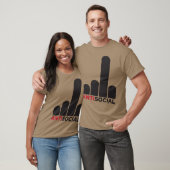 Asociale meid t-shirt (Unisex)