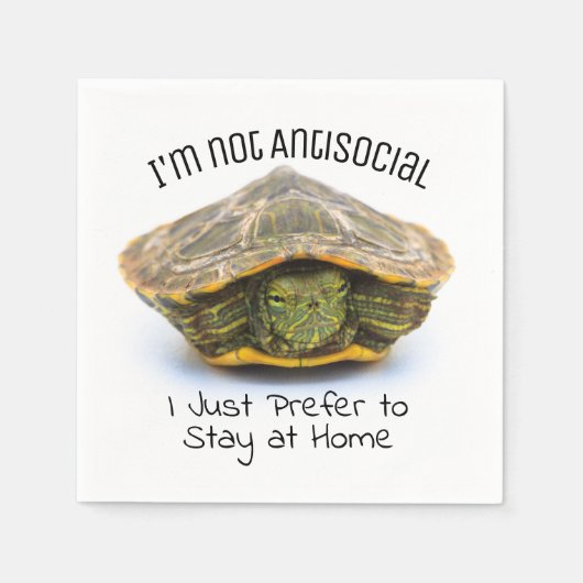 asociale schildpad servet (Voorkant)