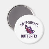 asociale vlinder magneet (Voorkant / Achterkant)