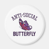 asociale vlinder magneet (Voorkant)