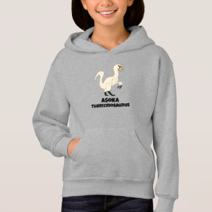 Asoka de Therizinosaurus-trui met capuchon
