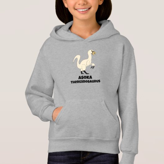 Asoka de Therizinosaurus-trui met capuchon (Voorkant)