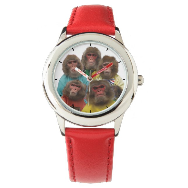 Asomonkey children's watches. Asomonkey子供用 Horloge (Voorkant)