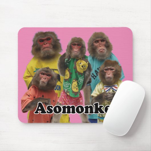 Asomonkey mouse pad version2. Asomonkeyん な マ み ス の Muismat (Met muis)
