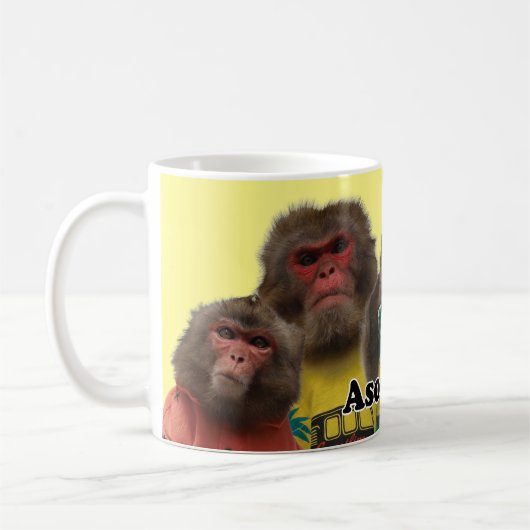Asomonkey  mug.　Asomonkeyみんなの Koffiemok (Links)