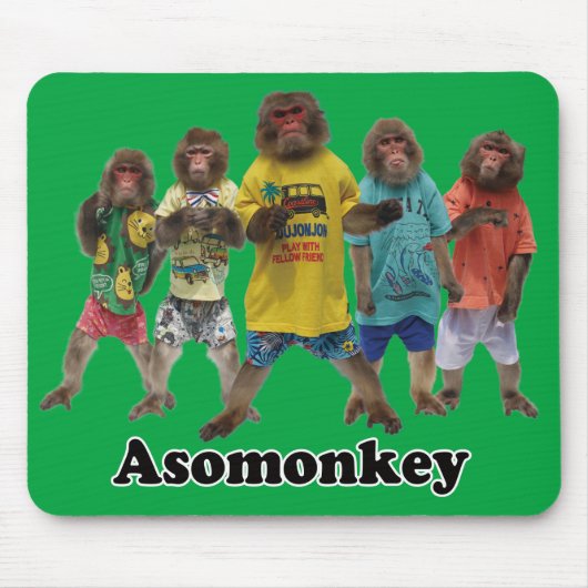 Asomonkey muispad. Asomonkeyみ マウな Muismat (Voorkant)