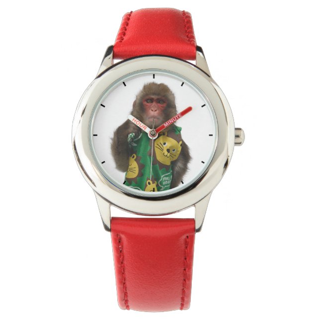 Asomonkey Siotaro children's watches.　しおたろうの子供用 Horloge (Voorkant)
