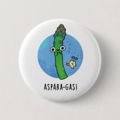 Aspara-gas Funny Asparagus Veggie Pun Ronde Button 5,7 Cm (Voorkant)