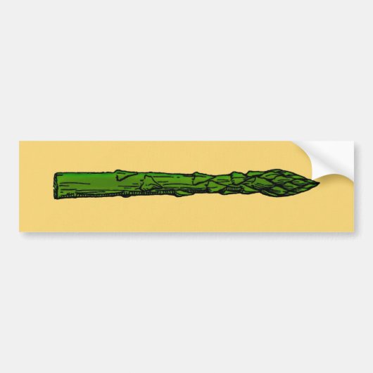 Asparagus Bumpersticker (Voorkant)