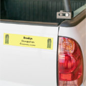 Asparagus cartoon afbeelding bumpersticker (Op Truck)
