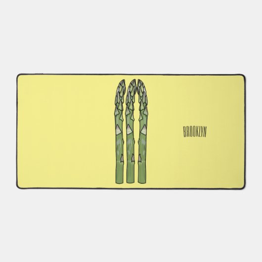 Asparagus cartoon afbeelding bureaumat (Voorkant)