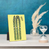 Asparagus cartoon afbeelding fotoplaat (Zijkant)