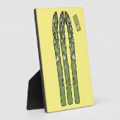 Asparagus cartoon afbeelding fotoplaat (Zijkant)