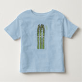 Asparagus cartoon afbeelding kinder shirts (Voorkant)