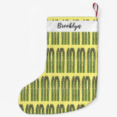 Asparagus cartoon afbeelding kleine kerstsok (Achterkant)
