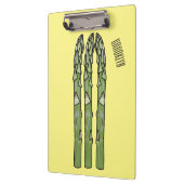 Asparagus cartoon afbeelding klembord (Links)