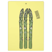 Asparagus cartoon afbeelding klembord (Achterkant)