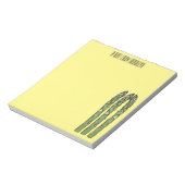 Asparagus cartoon afbeelding notitieblok (Linkerzijde)