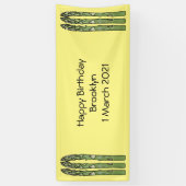 Asparagus cartoon afbeelding spandoek (Verticaal)
