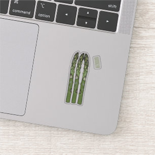 Asparagus cartoon afbeelding sticker