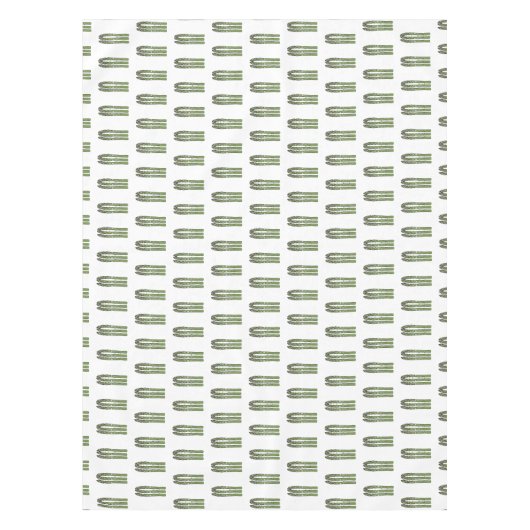 Asparagus cartoon afbeelding tafelkleed (Voorkant)