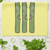 Asparagus cartoon afbeelding theedoek (Gevouwen)